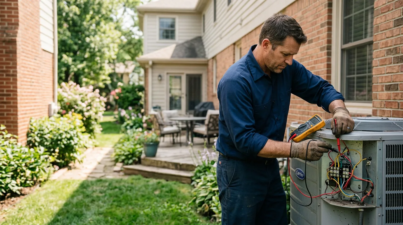HVAC technician working near Dayton, WA